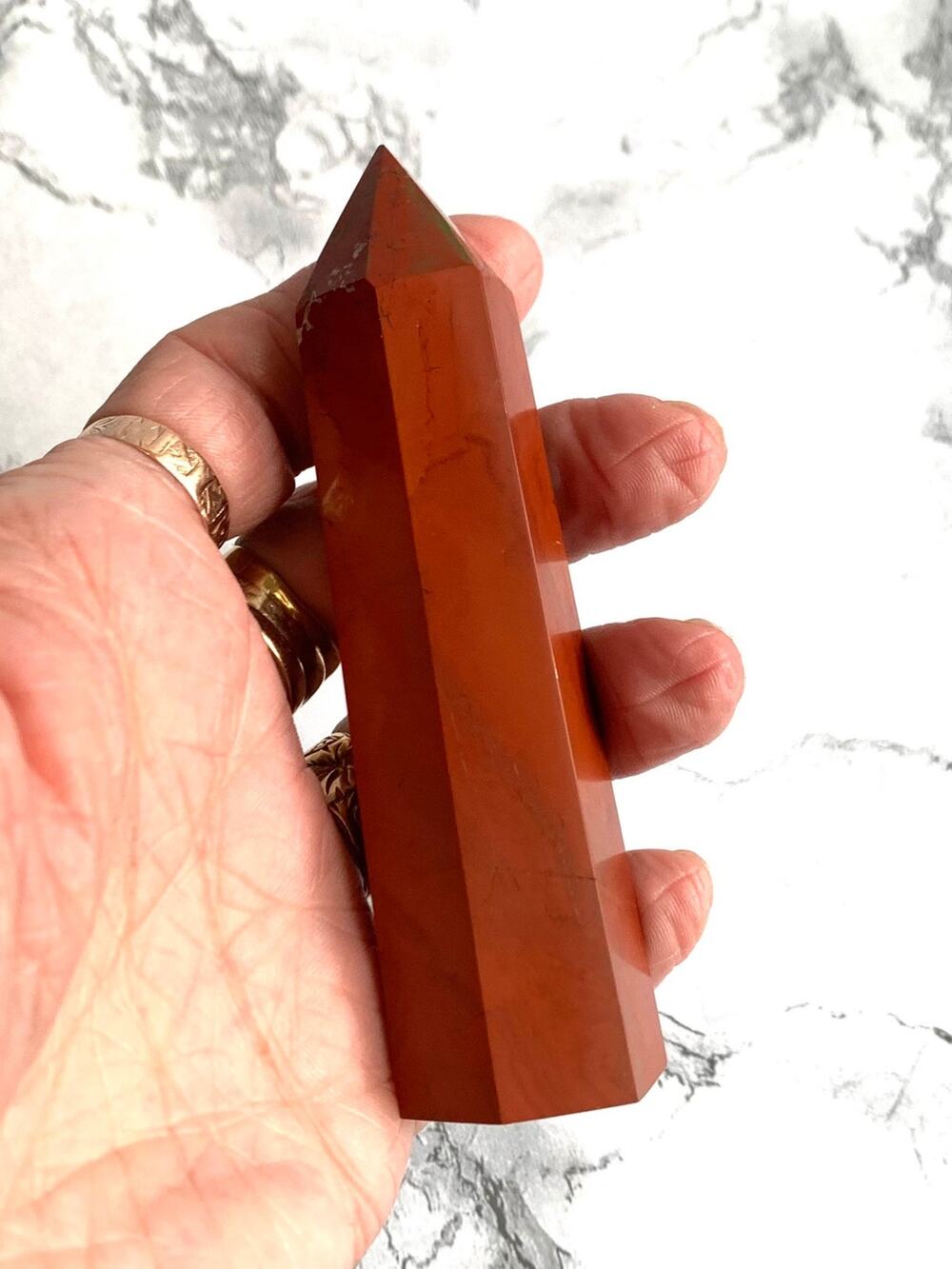 Polished Carnelian Tower Obelisk 4" Rock & Mineral Collection